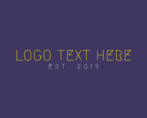 Digital - Modern Thin Technology logo design