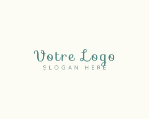 Cosmetology - Script Handwriting Wordmark logo design