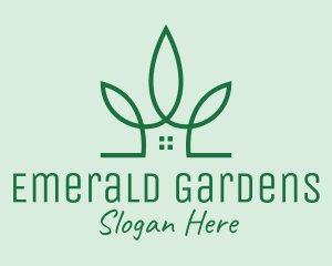 Garden Leaf House logo design