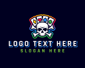 Team - Casino Skull Bone logo design