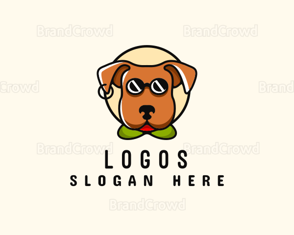 Sunglasses Pet Dog Logo