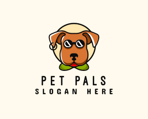 Sunglasses Pet Dog logo design