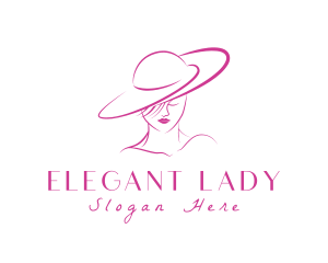 Elegant Fashion Lady logo design