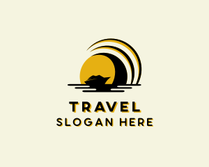 Boat Travel Getaway logo design