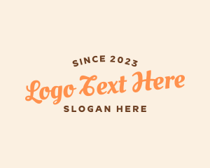 Retro - Craft Workshop Wordmark logo design