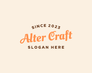 Craft Workshop Wordmark logo design