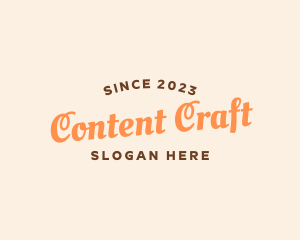 Craft Workshop Wordmark logo design