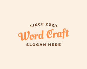 Craft Workshop Wordmark logo design