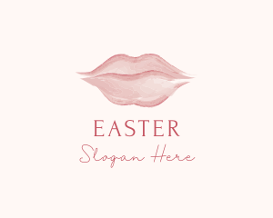 Watercolor - Feminine Lipstick Cosmetics logo design