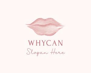 Beauty Vlogger - Feminine Lipstick Cosmetics logo design