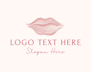 Feminine Lipstick Cosmetics  Logo