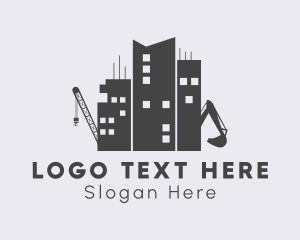 Office Space - Urban City Property Construction logo design
