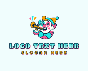 Party Decorations - Party Fun Clown logo design