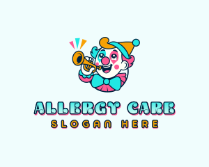 Party Fun Clown Logo