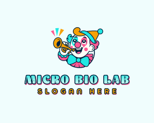 Party Fun Clown Logo