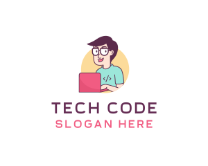 Code - Technology Programming Coder logo design
