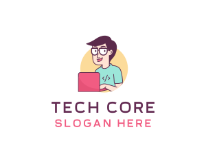 Technology Programming Coder logo design