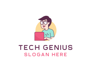 Technology Programming Coder logo design