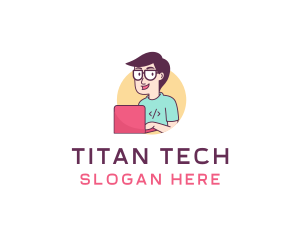 Technology Programming Coder logo design