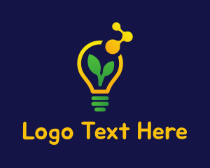 Energy - Sprout Light Bulb logo design