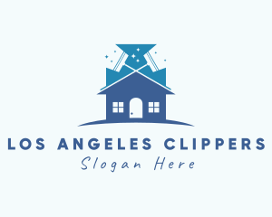 Apartment House Cleaning Logo