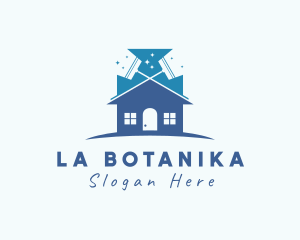 Apartment - Apartment House Cleaning logo design