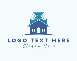 Residential - Apartment House Cleaning logo design