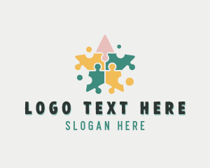 Jigsaw - Star Kindergarten Daycare logo design