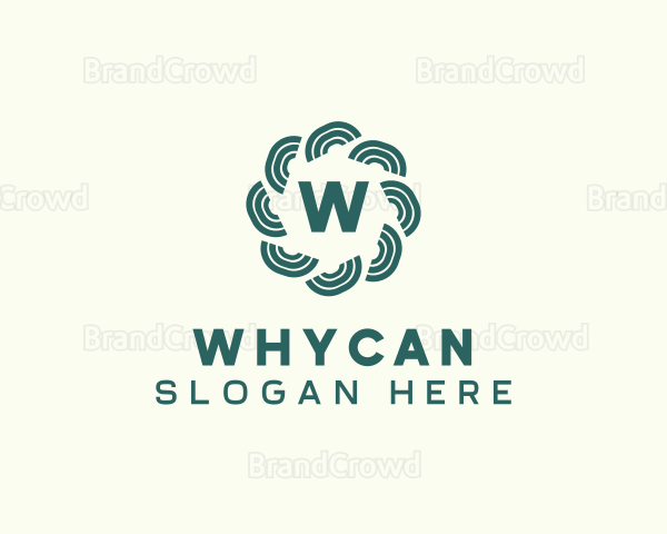 Simple Stripe Flower Logo