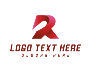 Firm - 3D Modern Letter R logo design