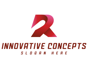 3D Modern Letter R Logo