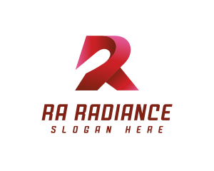 3D Modern Letter R logo design