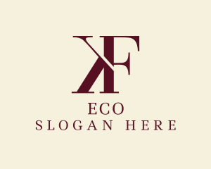 Elegant Boutique Business Letter KF Logo