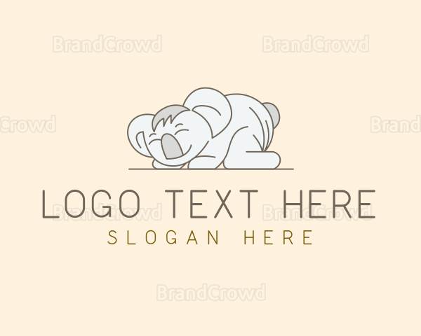 Sleeping Koala Zoo Logo