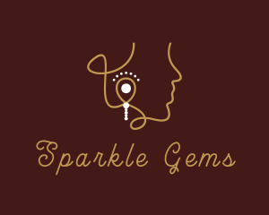 Earrings - Gold Earrings Jewel logo design