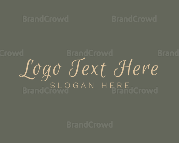 Elegant Script Cosmetics Logo