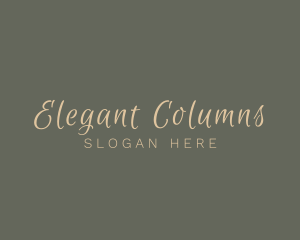 Elegant Script Cosmetics logo design