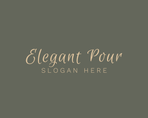 Elegant Script Cosmetics logo design