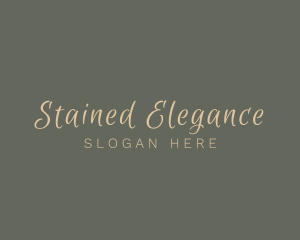 Elegant Script Cosmetics logo design