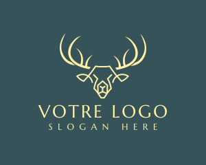 Boutique - Wild Deer Line Art logo design
