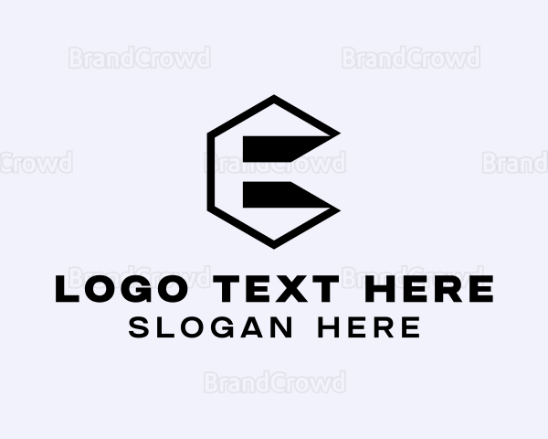 Construction Builder Letter E Logo