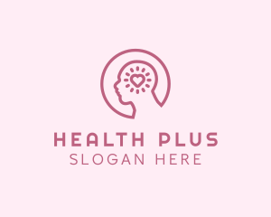 Mental Health Heart Counseling logo design