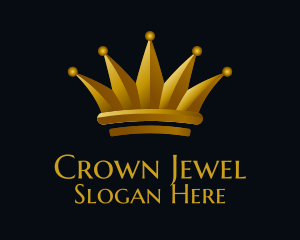 Pageantry - Gold Crown Royalty logo design