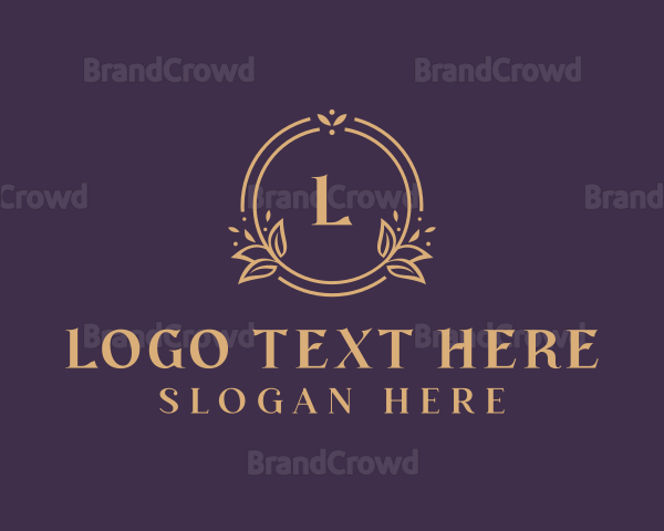 Wedding Event Floral Logo