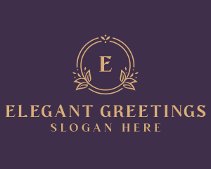 Wedding Event Floral logo design