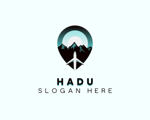 Tourism - Airplane Mountain Travel logo design