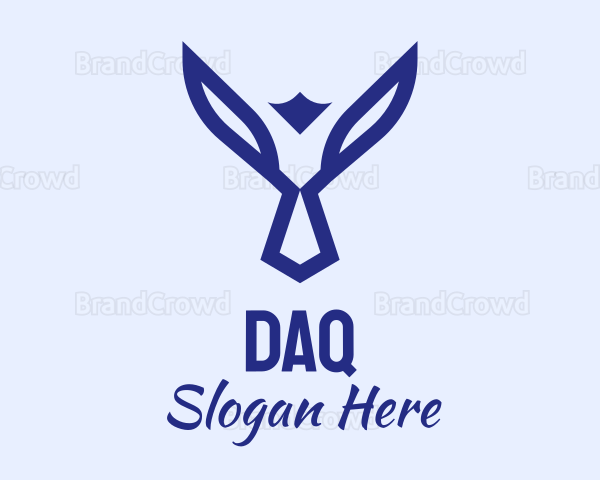 Blue Falcon Bird Logo