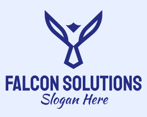 Blue Falcon Bird  logo design