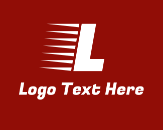 Fast Runner Text Letter Logo