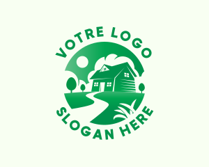 Cabin - Realty Lawn Landscaping logo design